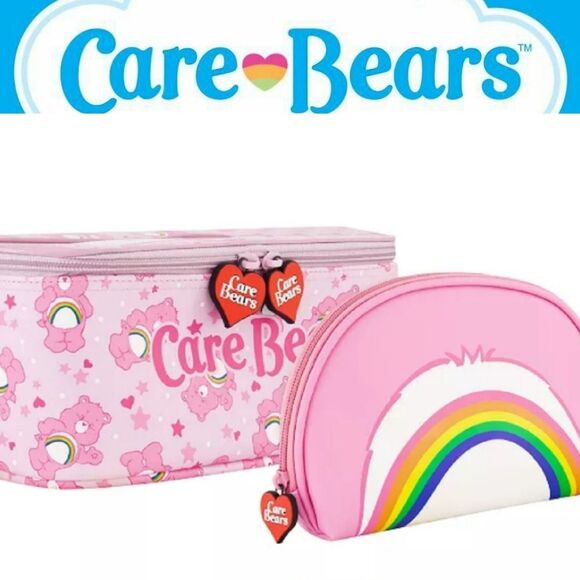 Care Bears Cloud Co Cheer Bear 2-PC Travel Cosmetic Case Set - Picture 1 of 16